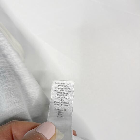 Athleta Girl XLarge 14 Tie Breaker Tank Top Camo Gray White Double Layer Active - Picture 13 of 14